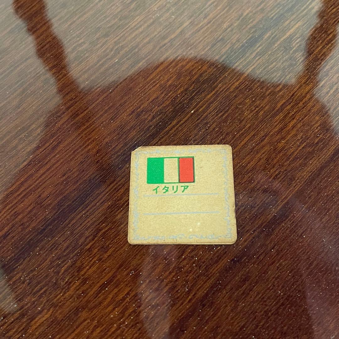 希少 美品 イタリア製 象嵌 キャスター付き キッチンワゴン