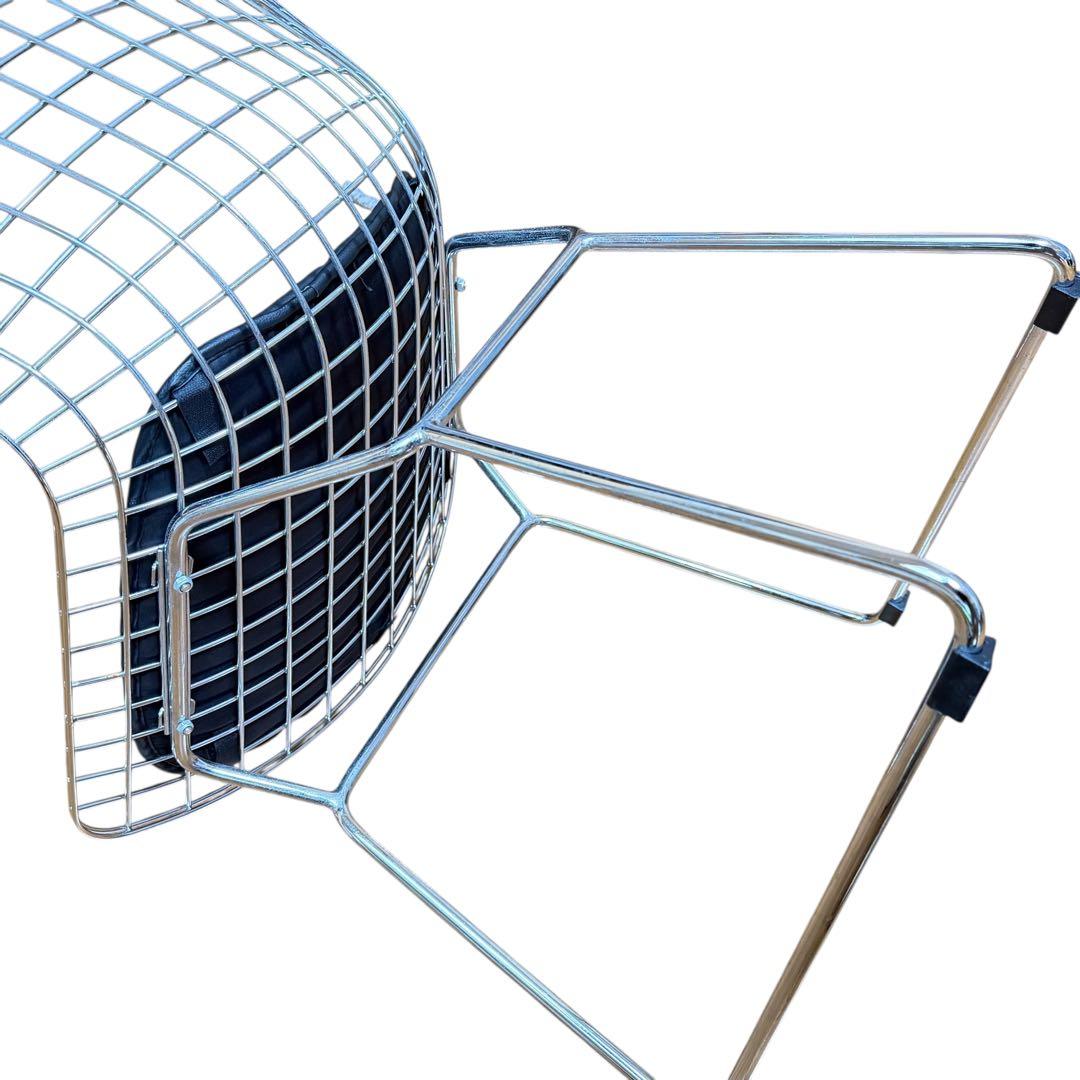 ハリー・ベルトイア ワイヤーチェア シートパッド付 デザイナーズ