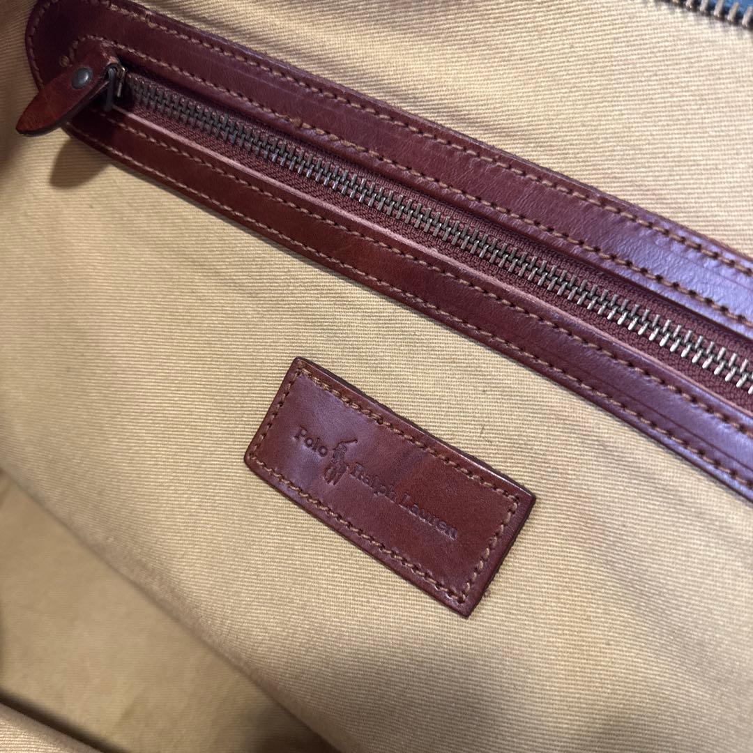 POLO RALPH LAUREN ポロラルフローレン 本革 ラージトートバッグ