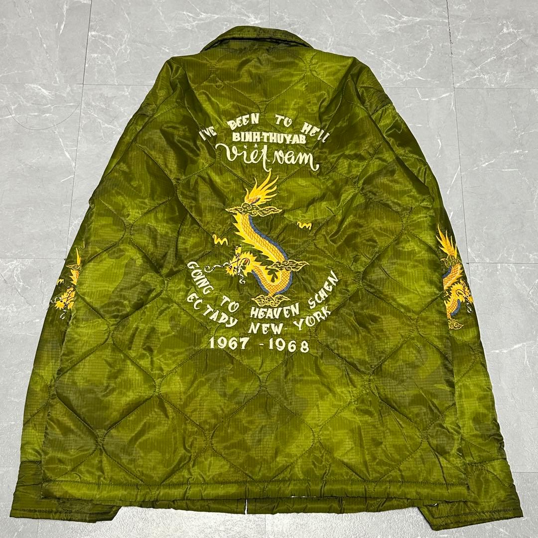 ✨美品✨【テーラー東洋】ベトジャン カモフラ柄 ベトナム ドラゴン 虎 刺繍 L