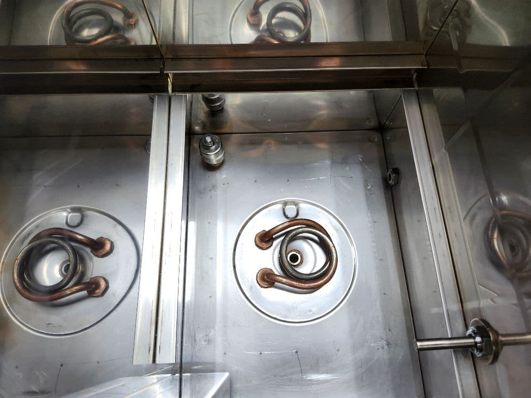 ★タオルスチーマー★日鈑工業★W扉★動作確認 ★中古★理容美容★床屋★バーバー★