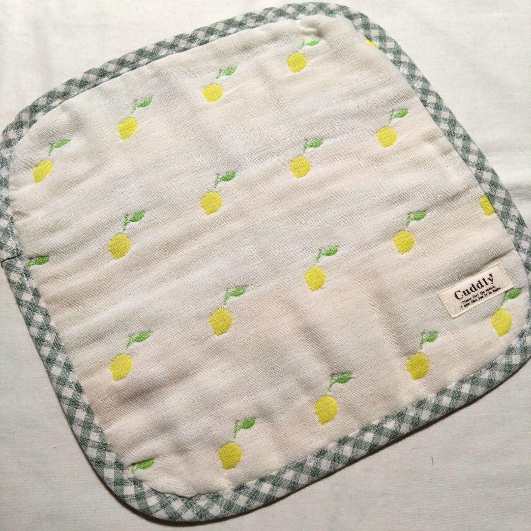 えっこ☆りんご☆6重ガーゼハンカチ タオル☆ハンドメイド