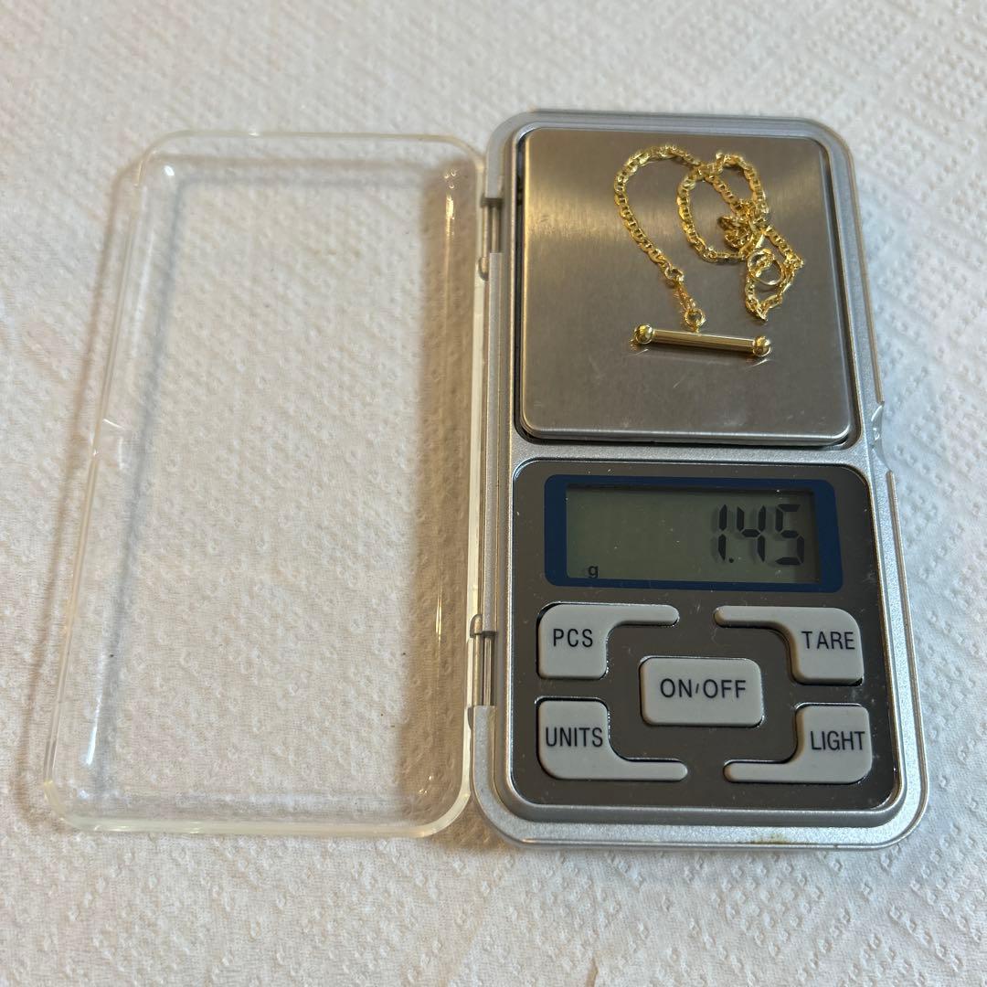 750 Italy（K18）マンテルチェーンブレスレット Tバー トグル金具