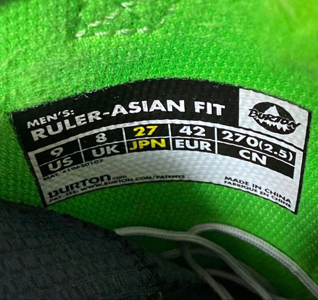 BURTON スノボブーツ RULER-ASIAN FIT 27cm