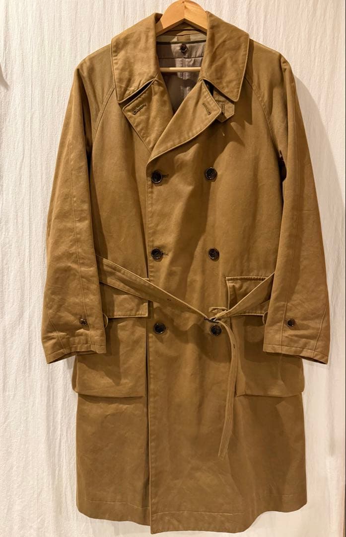 phigvel DOUBLE-BREASTED MC COAT カーキ 36