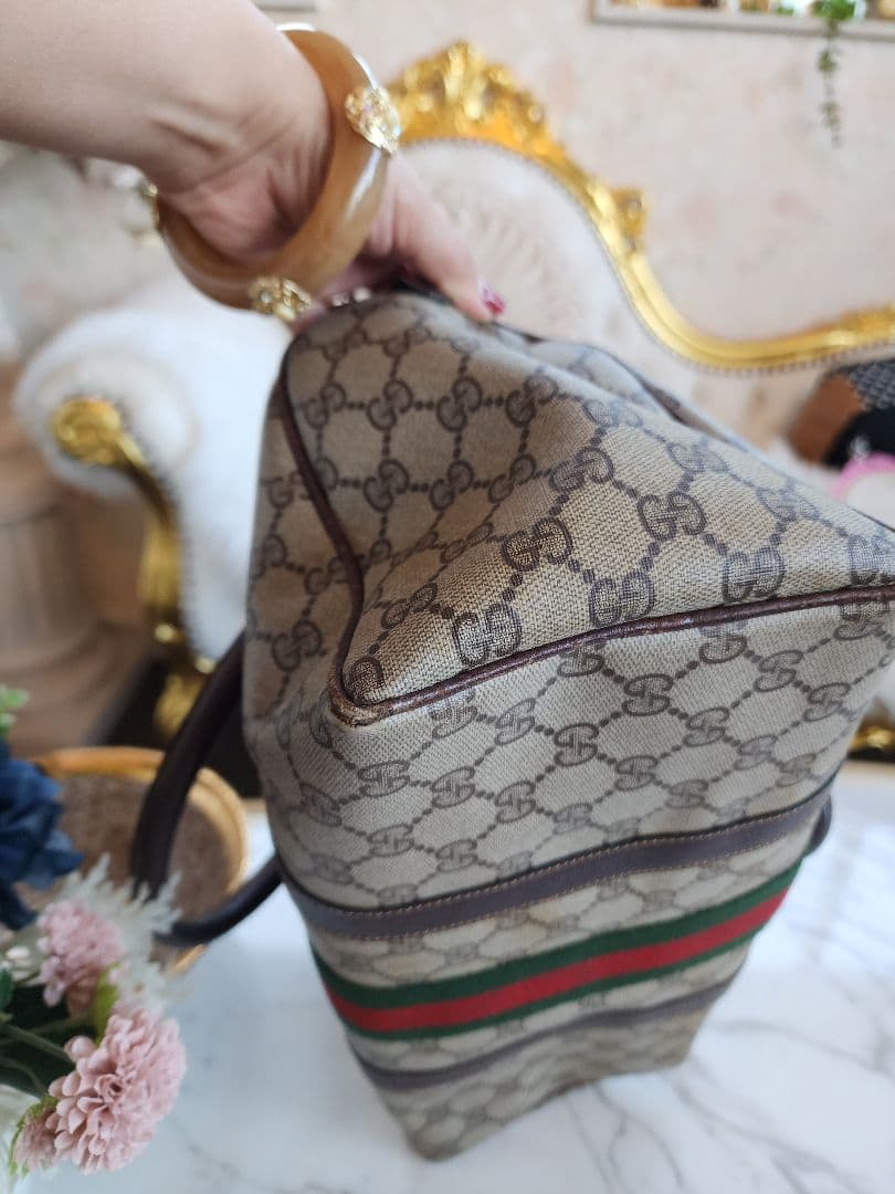 GUCCI グッチ ヴィンテージ ボストンバッグ