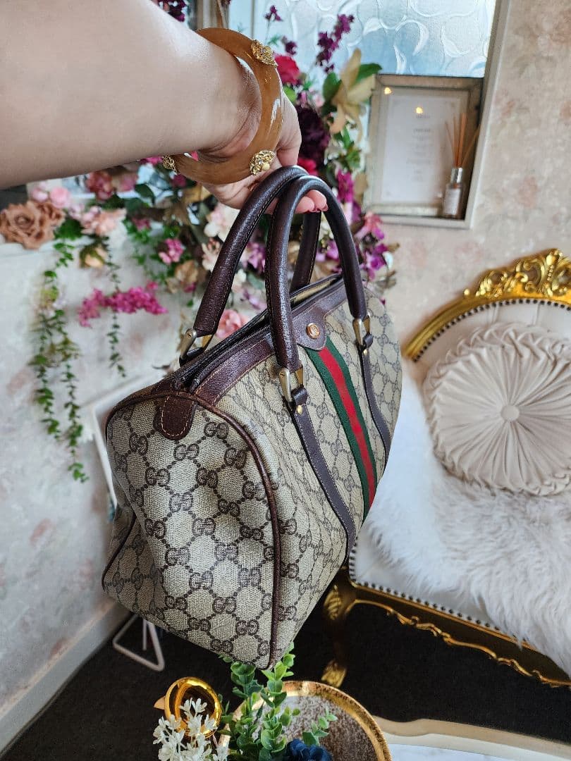 GUCCI グッチ ヴィンテージ ボストンバッグ