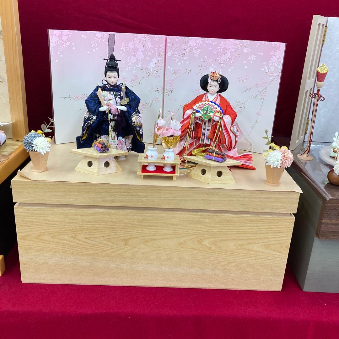 ひな人形立ち雛収納タイプ