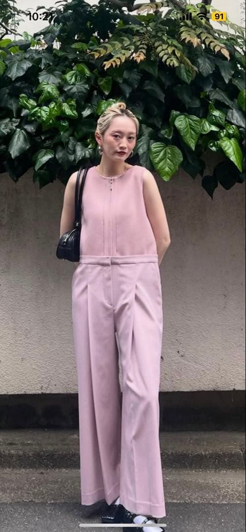 サロペット・オーバーオール・オールインワン KNIT DOCKING LOOSE ROMPERS