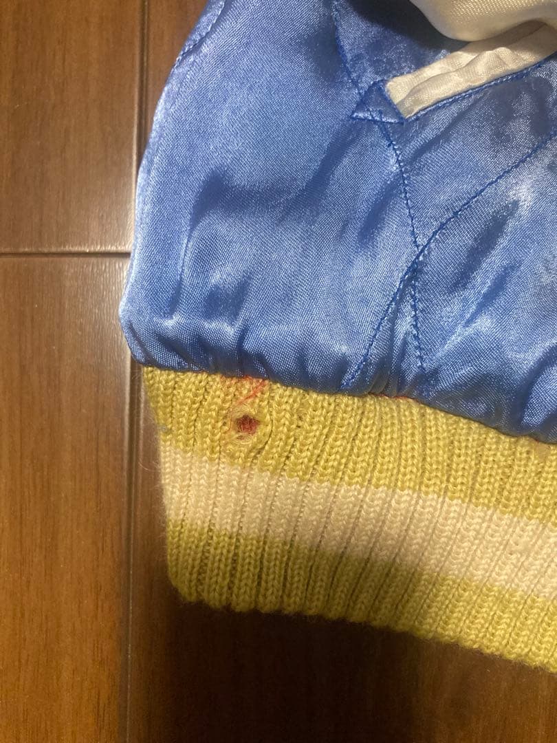 90sヒューストン飛有棲屯タグ　リバーシブルスカジャン　経年変化ダメージ　M