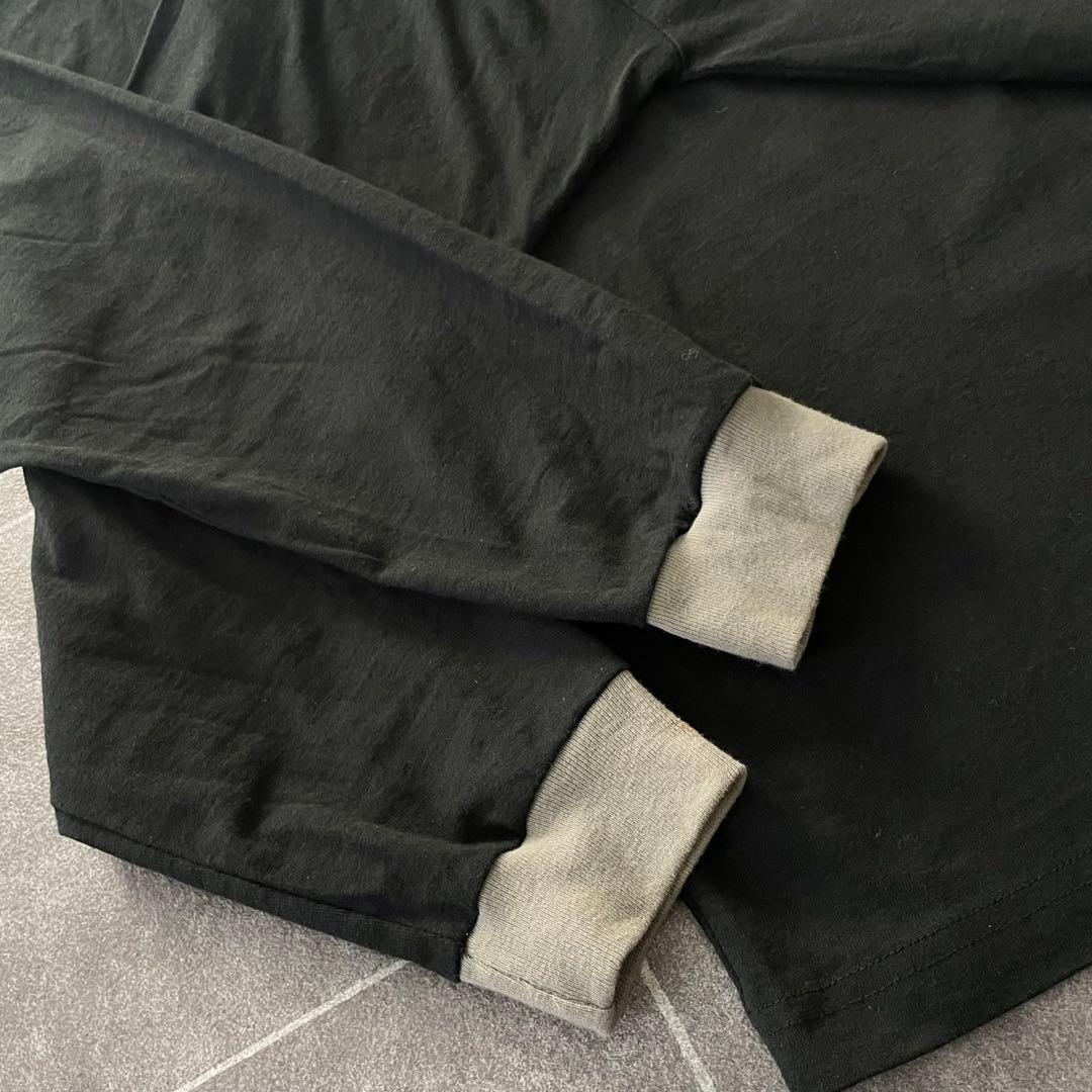 90's usa製 紺タグ Stussy ステューシー L/S Tee 黒 L