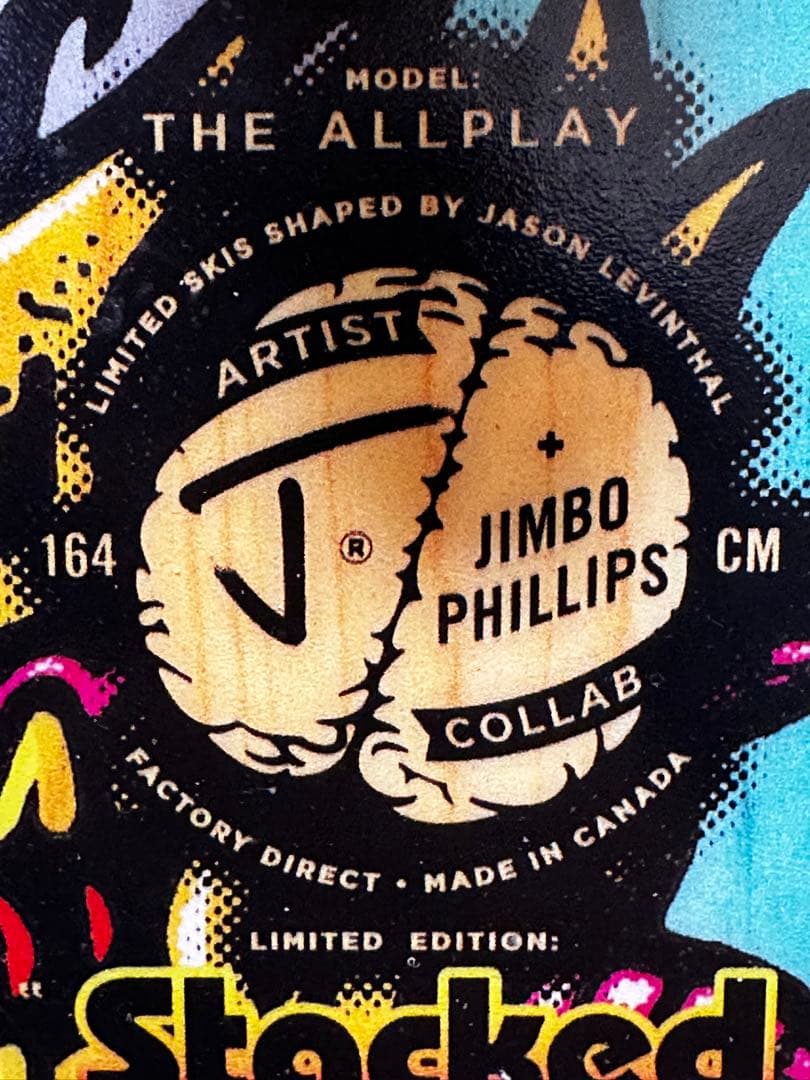 未使用 Jスキー限定350台 Stacked 164cm フリースキー