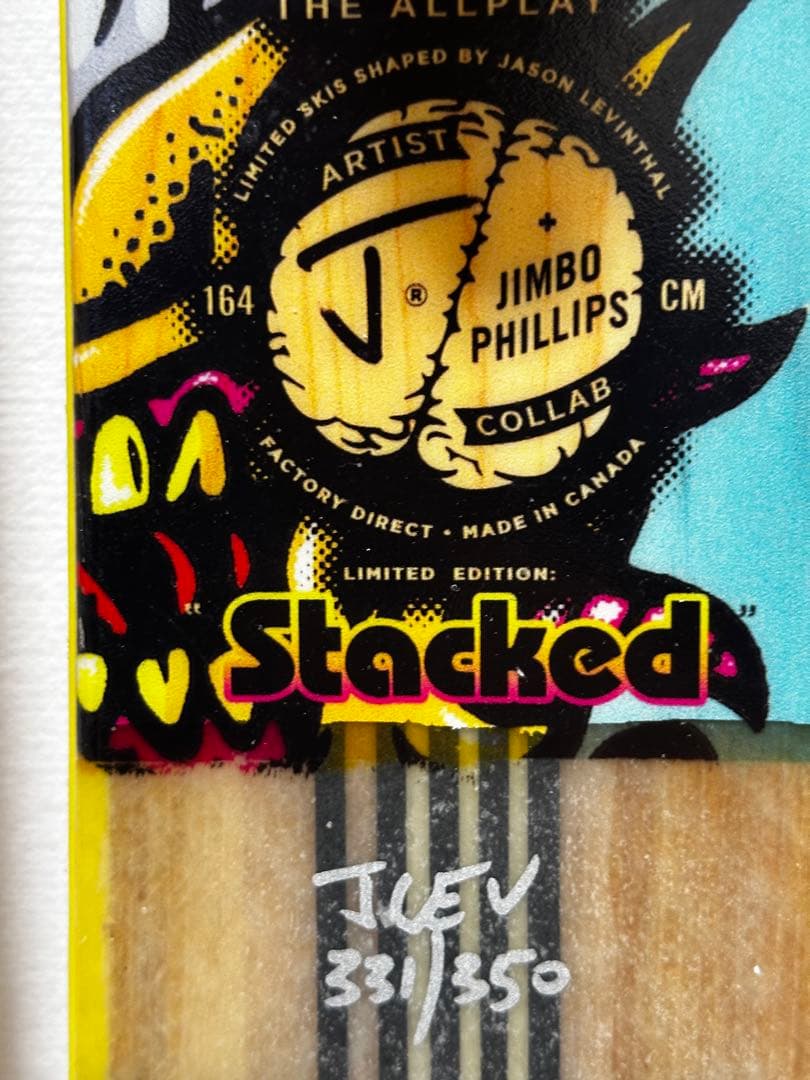 未使用 Jスキー限定350台 Stacked 164cm フリースキー