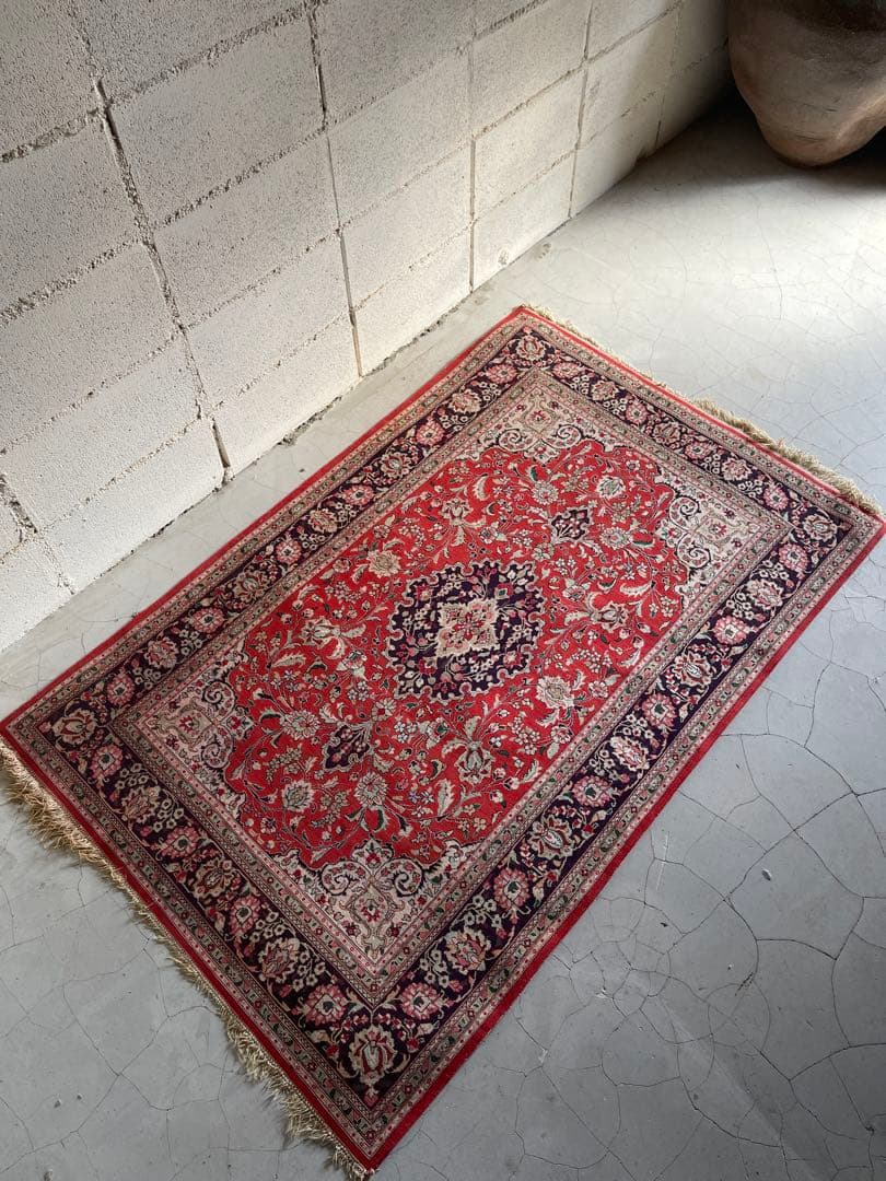 ペルシャ絨毯　シルク100% 100 × 152