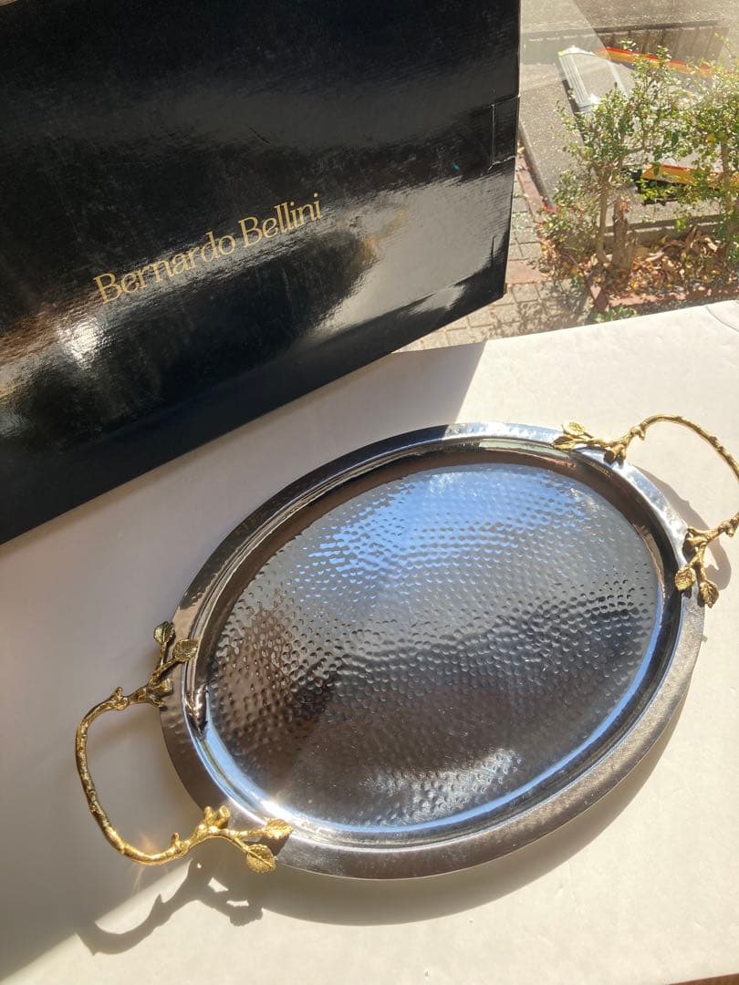 【新品未使用】Bernardo Bellini シルバー トレー お盆