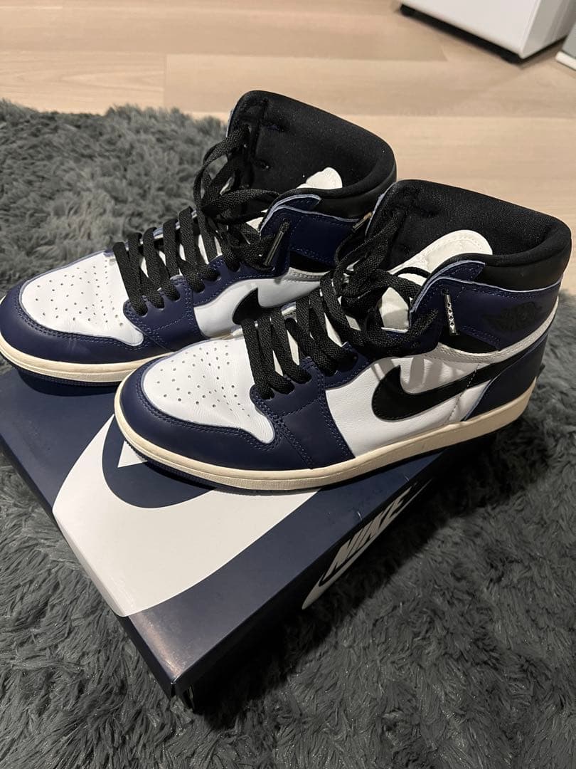 森*象様 NIKEエアジョーダン 1 ミッドナイトネイビー