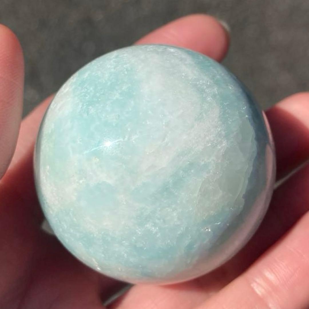 極美 ブルーアラゴナイト スフィア 46mm