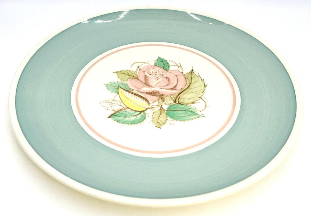 パトリシアローズ デザートプレート 緑 アースンウェア 英国製 スージークーパー