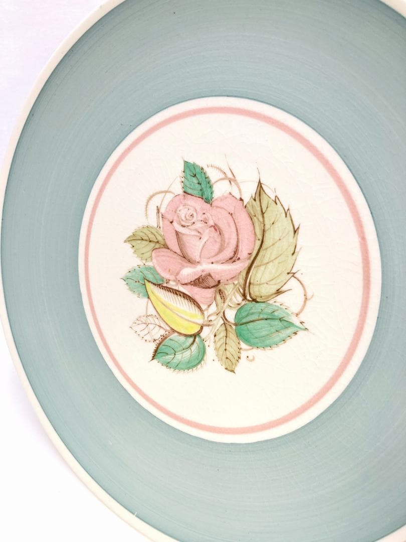 パトリシアローズ デザートプレート 緑 アースンウェア 英国製 スージークーパー