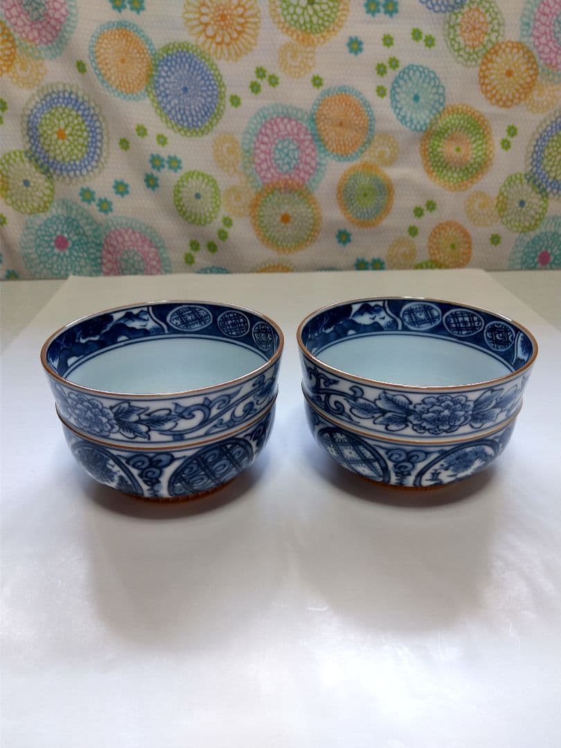 京清水焼染付向付胴筋入手がき手引き