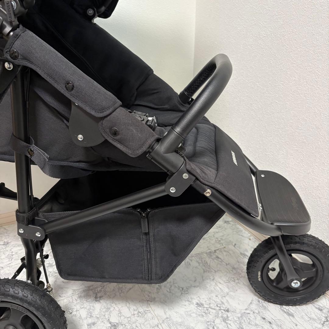 未使用に近い✨エアバギー ココプレミアフロムバース ブラック　レインカバー付き