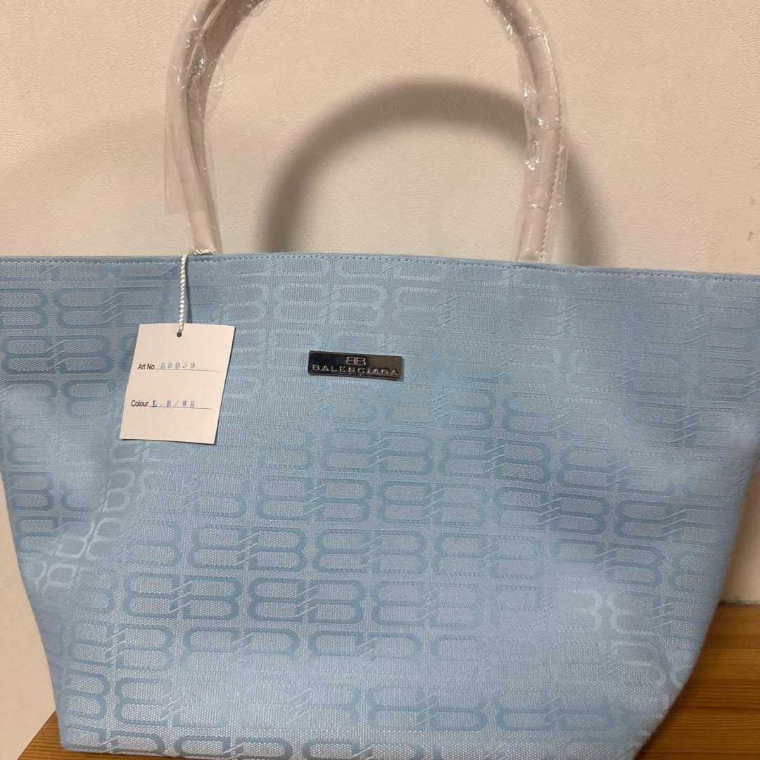 BALENCIAGA ライトブルートートバッグ B9939