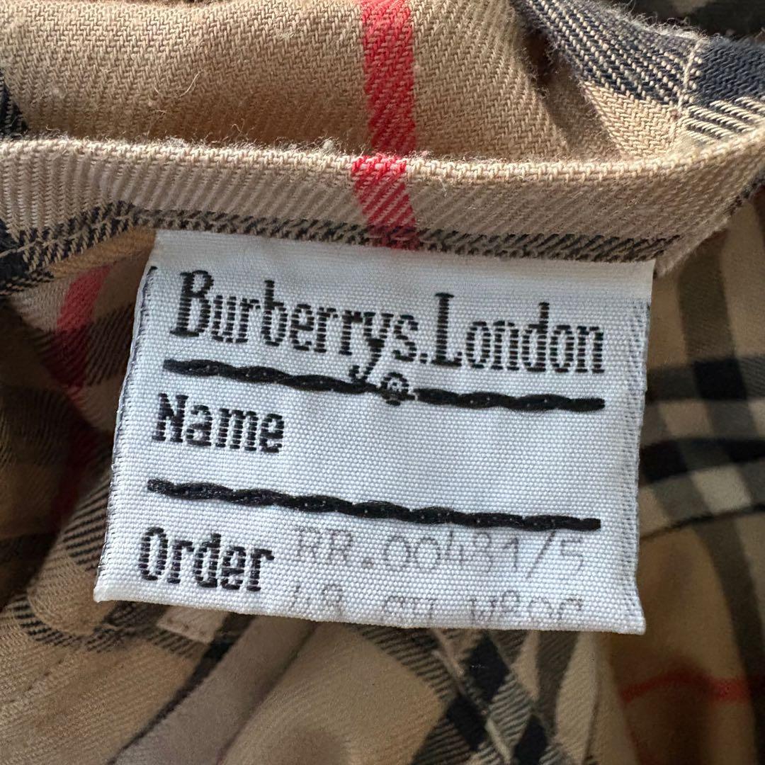 バーバリーズ　ステンカラーコート　ノバチェック　ベージュ　着用感L 英国製