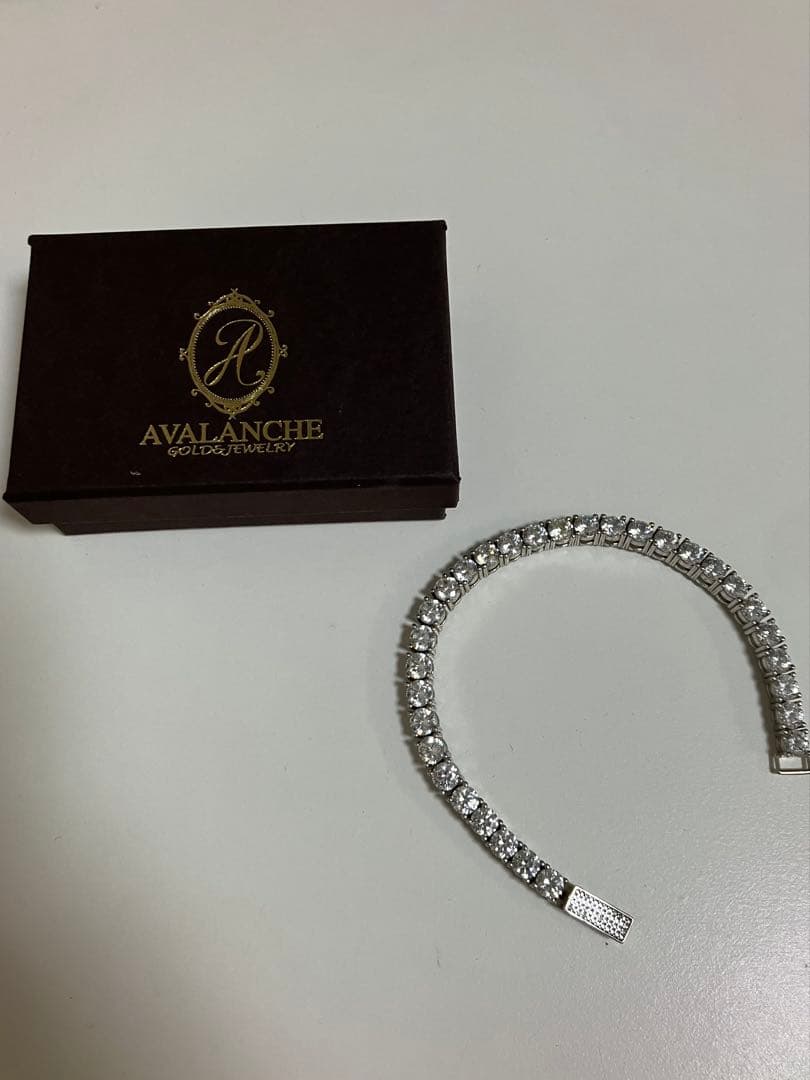 アヴァランチ　シルバー テニスブレスレット 5MM 18cm