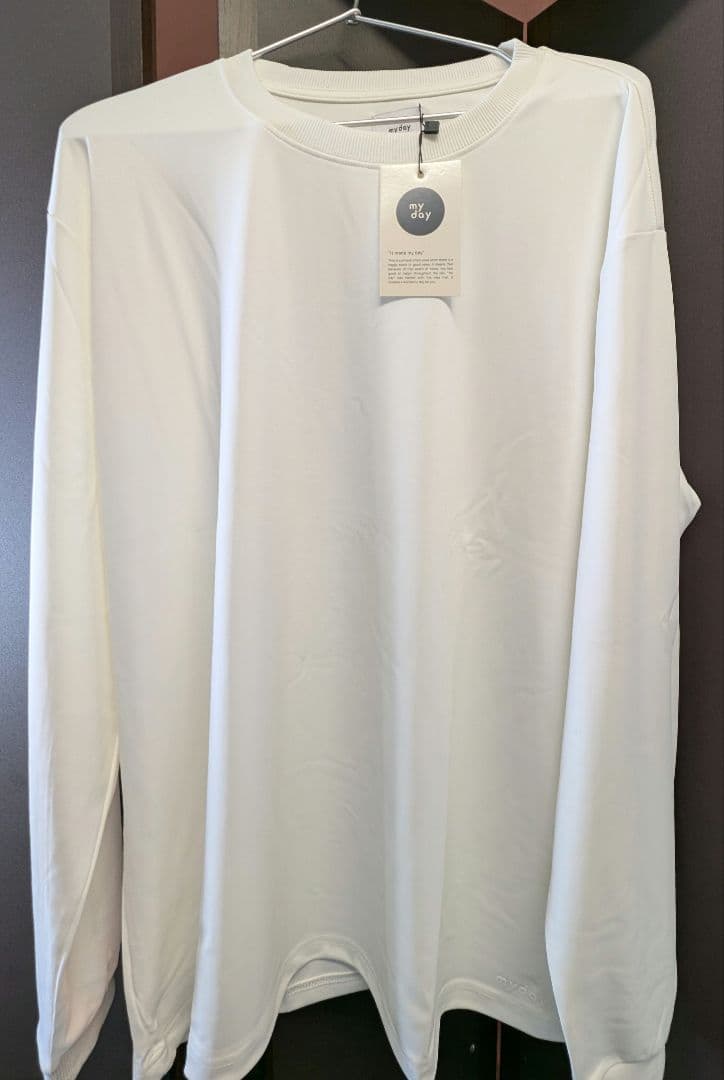 【新品】my day プレミアムノンアイロン長袖Tシャツ XL