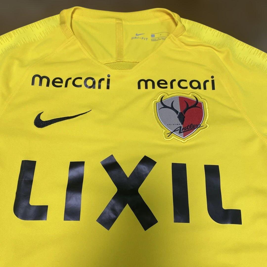 鹿島アントラーズ 支給品 ユニフォーム S 番号なし 黄色 イエロー 2019