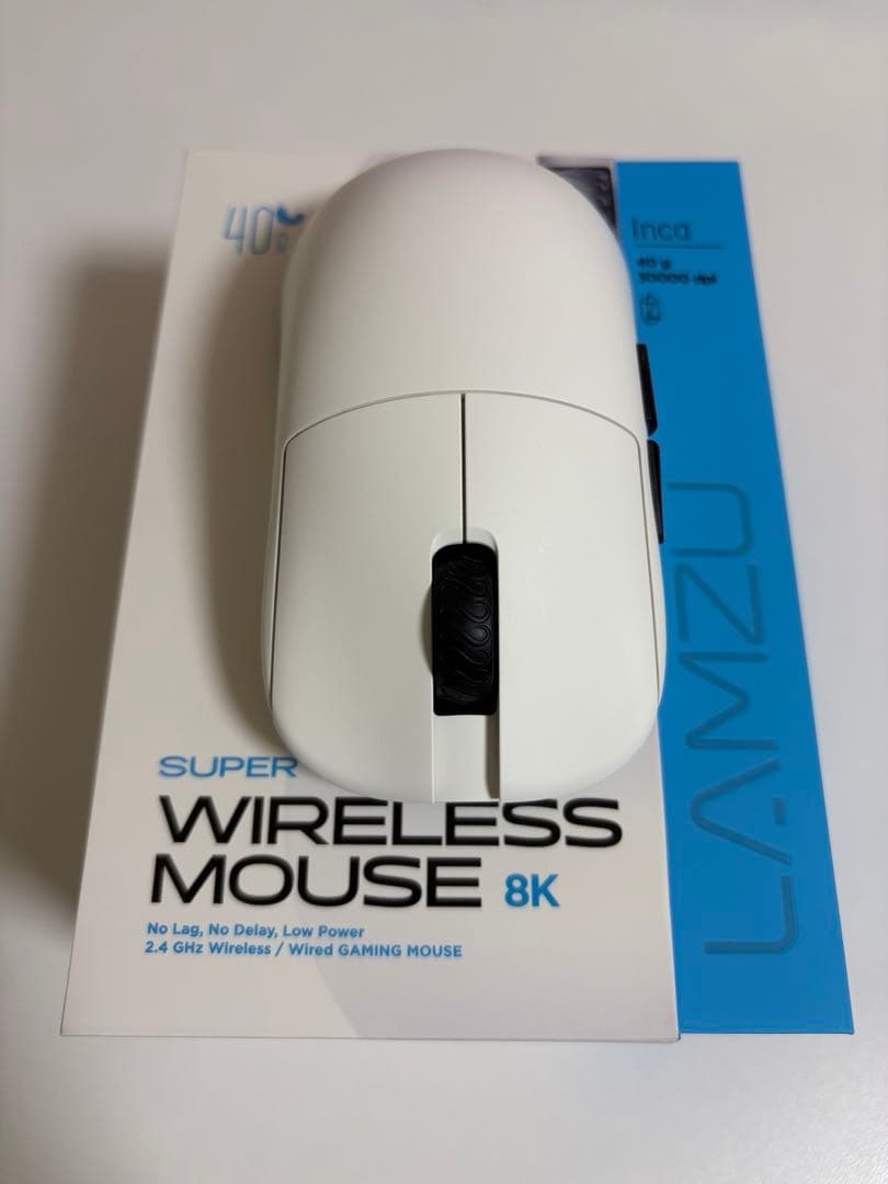 LAMZU Inca ホワイト ゲーミングマウス