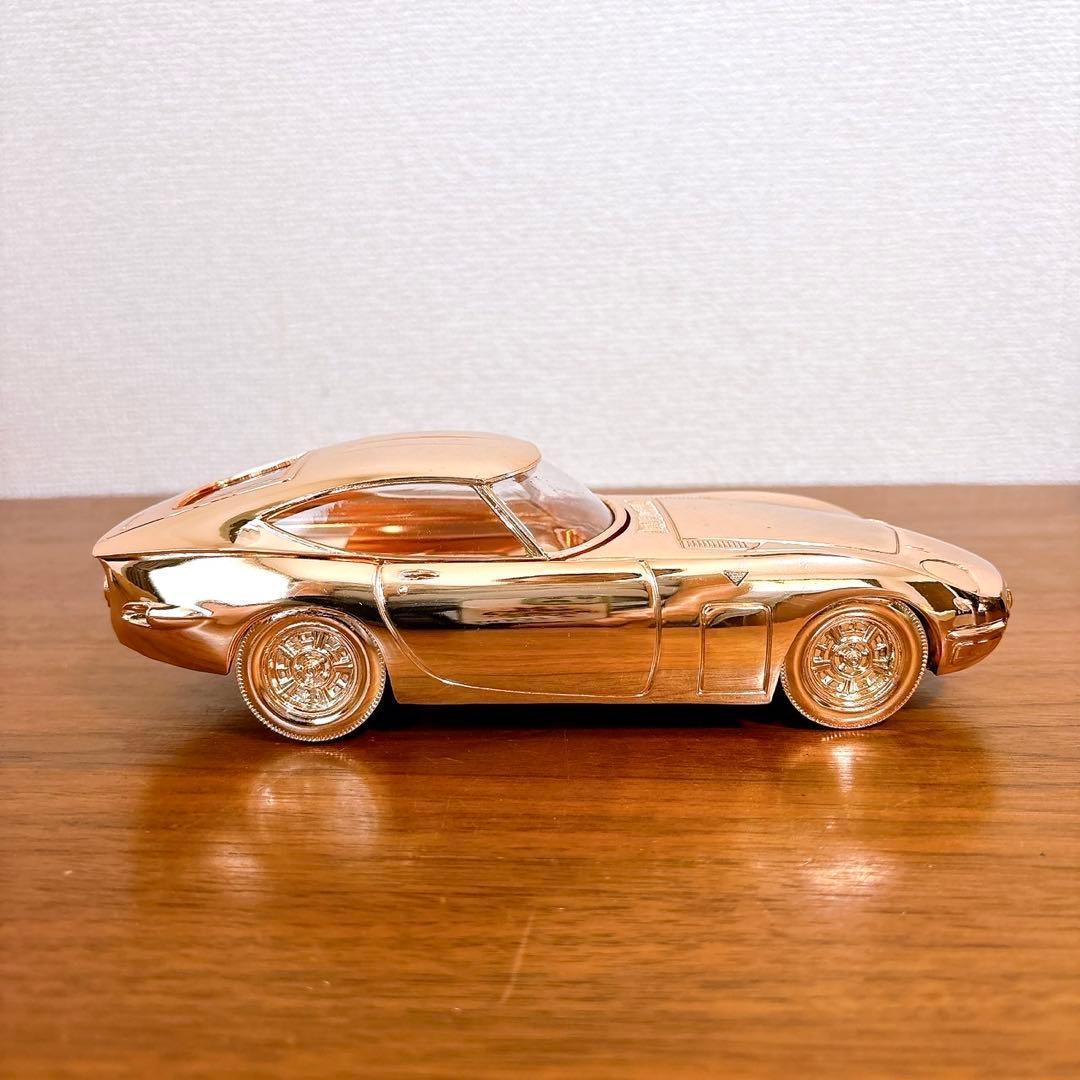 未使用保管品 TOYOTA トヨタ2000GT ミニカー型ケース ピンクゴールド