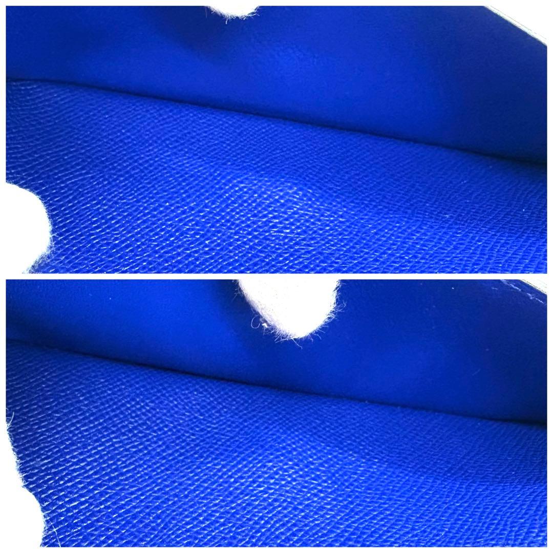 HERMES エルメス ベアンスフレ ブルーエレクトリック　長財布　ブルー