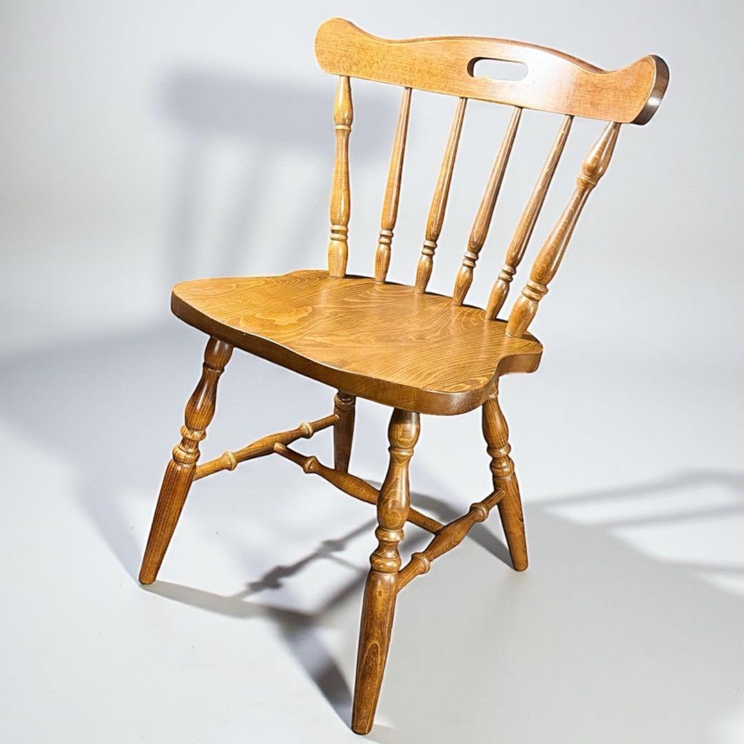 HR913 柏木工　ウィンザーチェア　ダイニングチェア　スピンドルバック