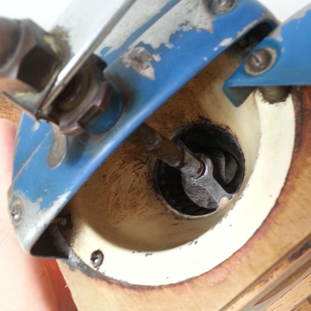 青 プジョー コーヒーミル フランス アンティーク