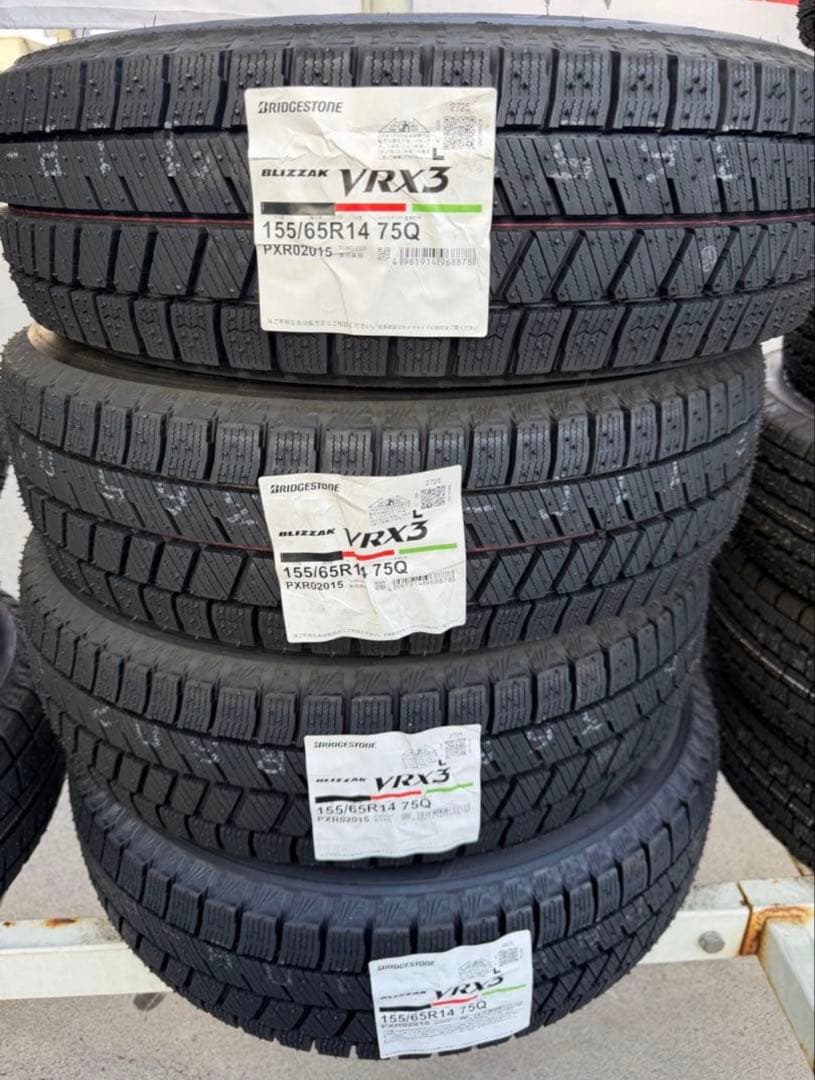 即日発送！最安値！ブリヂストンVRX3☆155/65R14☆☆2025年製