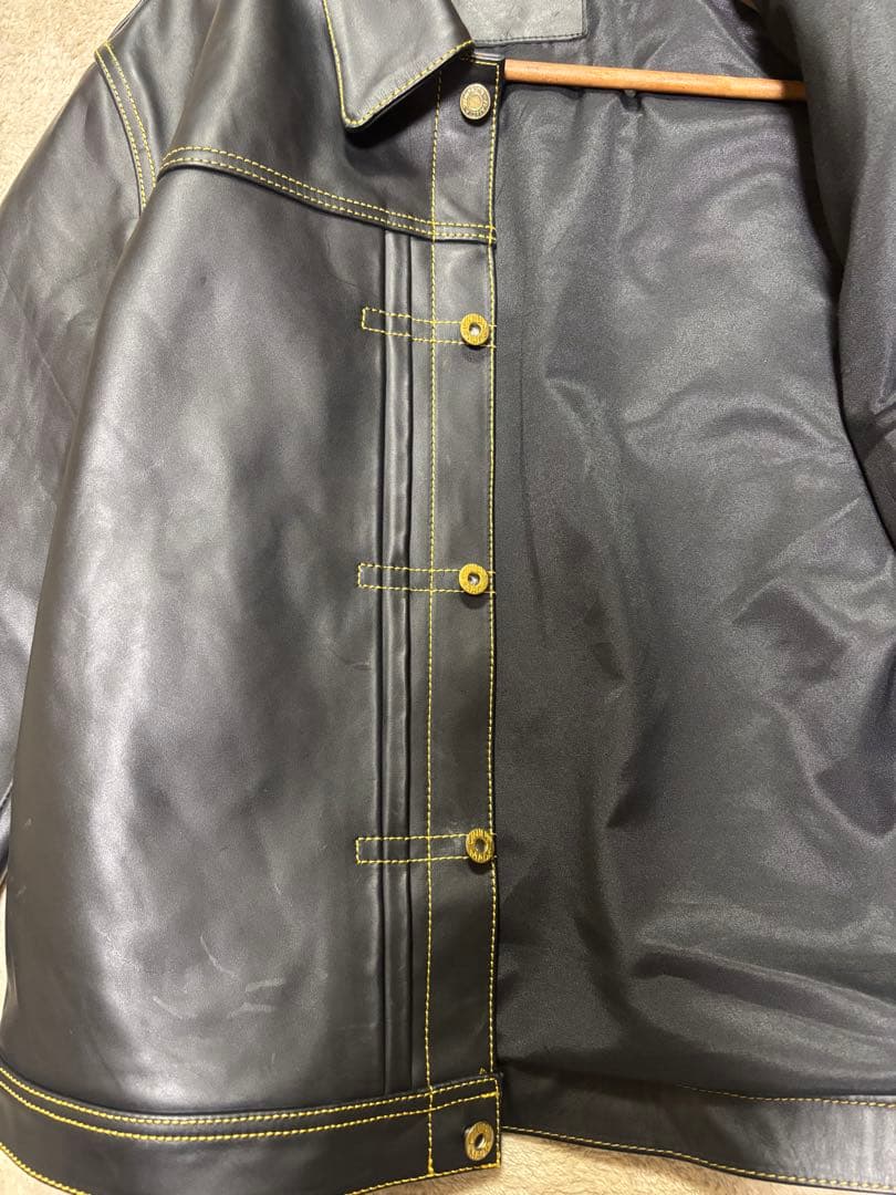 【超美品】ホースハイドレザージャケット 黒