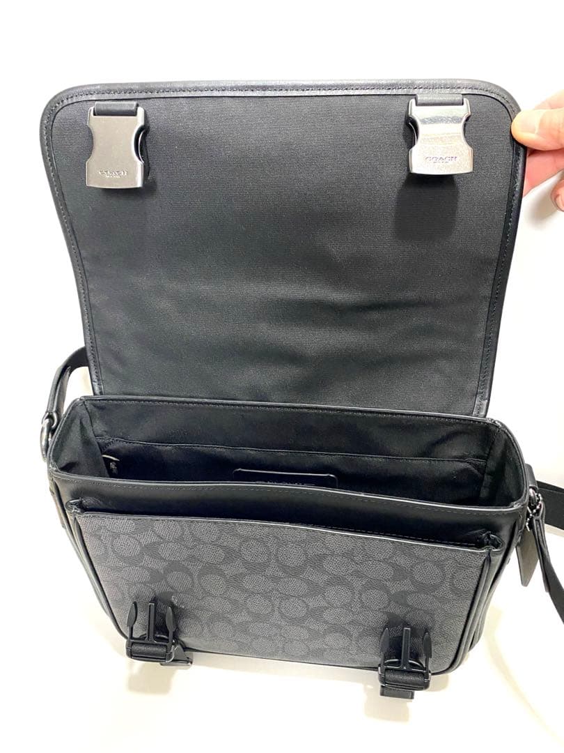 coach コーチレーサー メッセンジャー・シグネチャー キャンバス