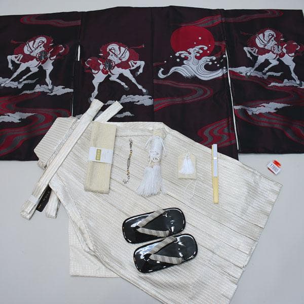 七五三 5歳 5才 新品 羽織 袴 着物セット 日本製 おりびとNO17880