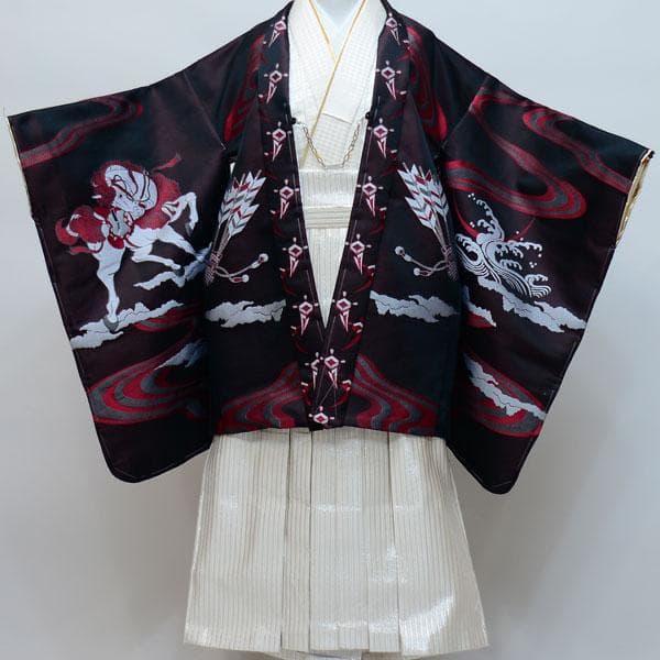 七五三 5歳 5才 新品 羽織 袴 着物セット 日本製 おりびとNO17880