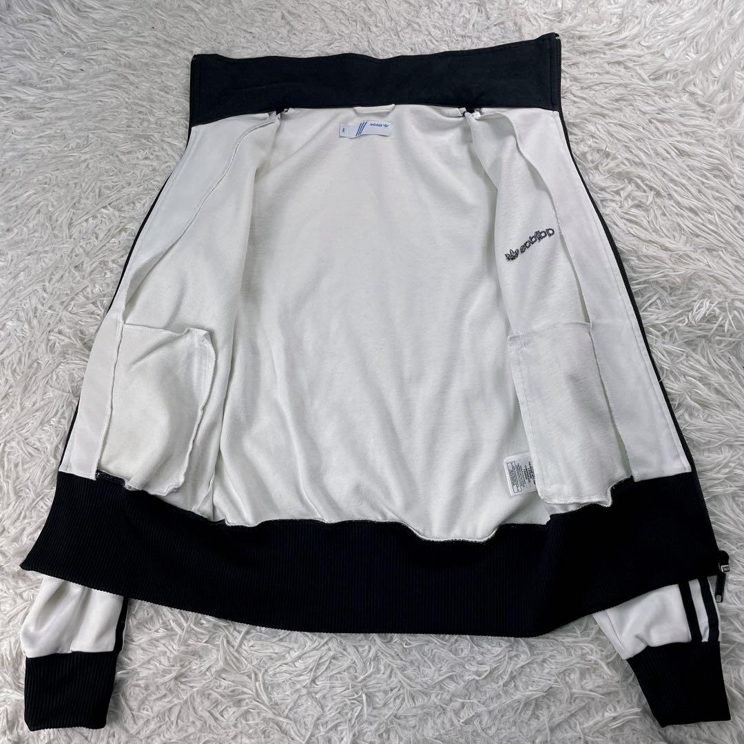 アディダス トラックジャケット 襟高 刺繍ロゴ 3本ライン　トレフォイル