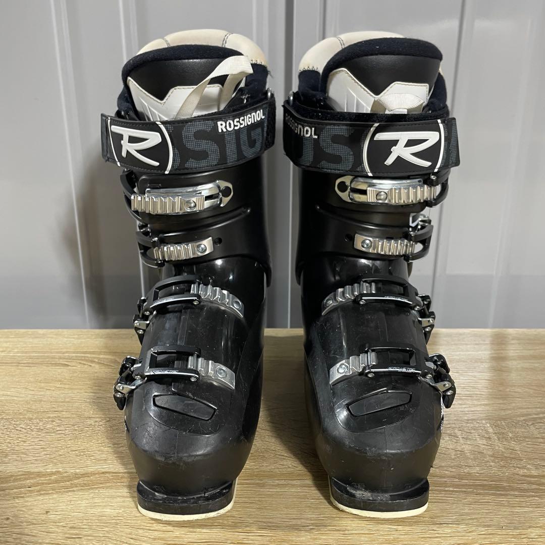SALOMON162cm ROSSIGNOL26.5cmストック付きスキーセット