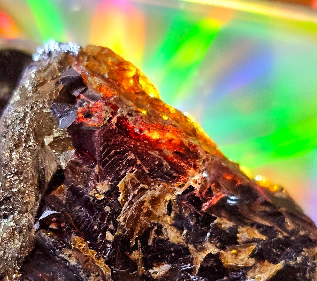 スペイン産 スファレライト 閃亜鉛鉱（せんあえんこう）原石 パイライト共生