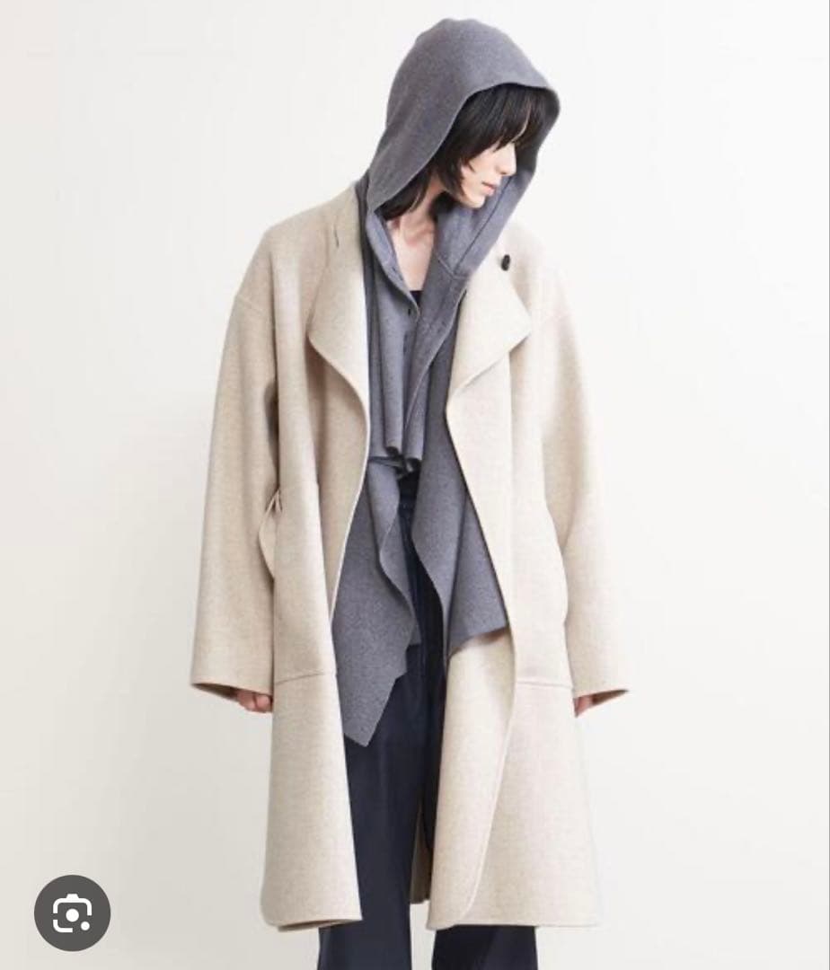 ☆美品クリーニング済み☆AEWEN MATOPH スリットベルテッドリバーコート