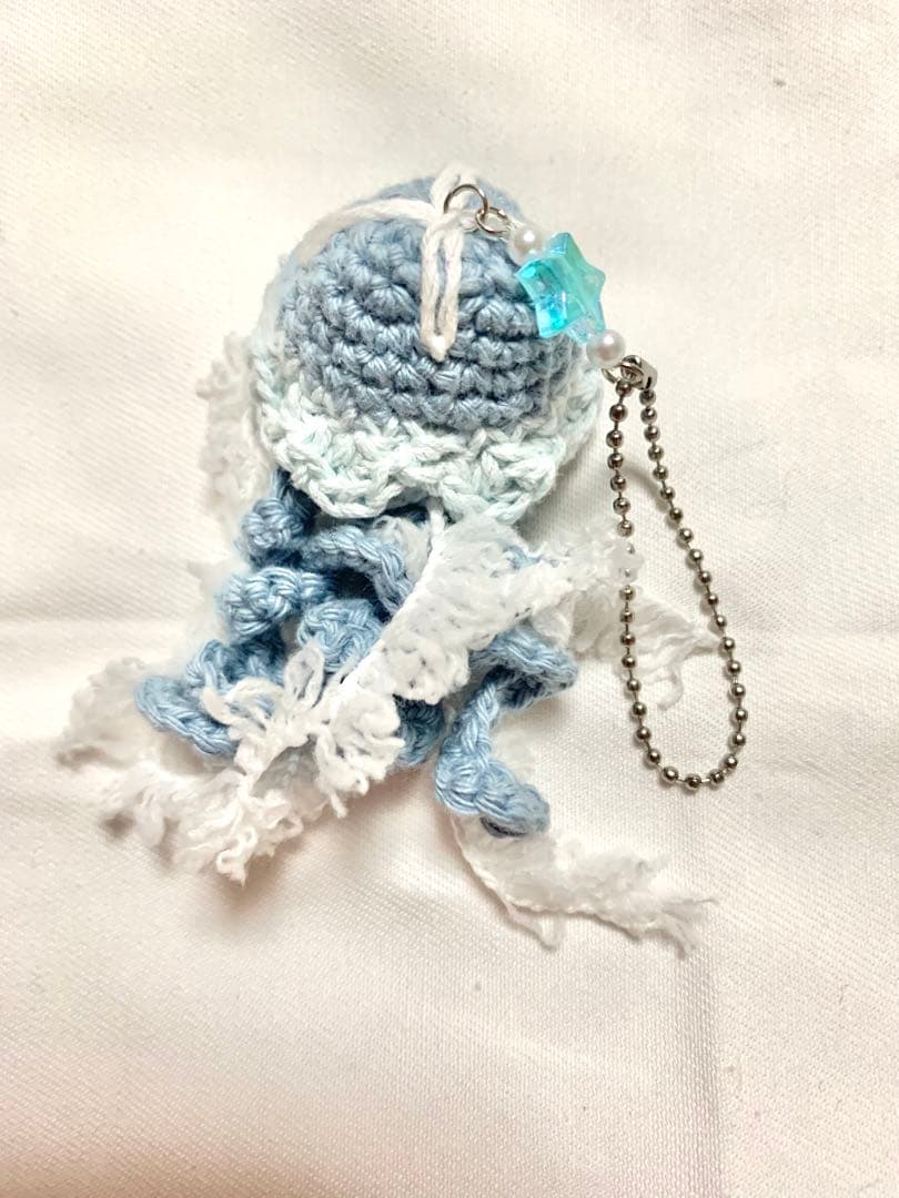 クラゲ あみぐるみ チャーム キーホルダー【オーダー】