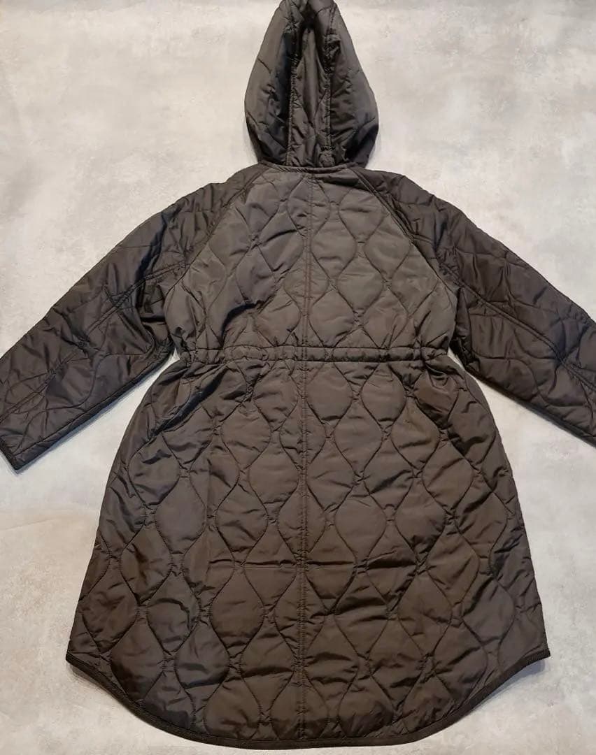 23区 大きいサイズ 洗える 撥水加工 中綿 ロングパディングアウター コート