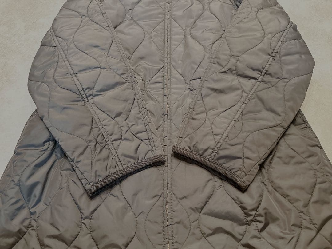 23区 大きいサイズ 洗える 撥水加工 中綿 ロングパディングアウター コート