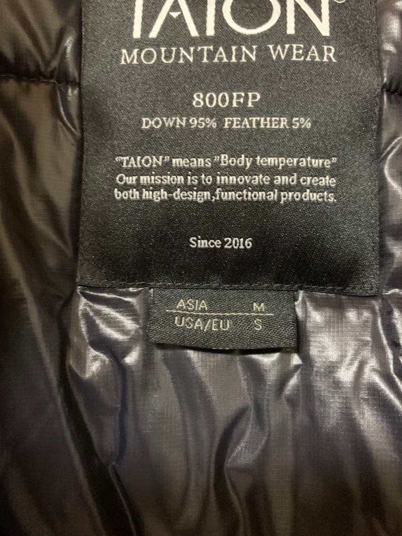 別注　TAION×fredy emue ボリュームダウンコート　黒　ブラック