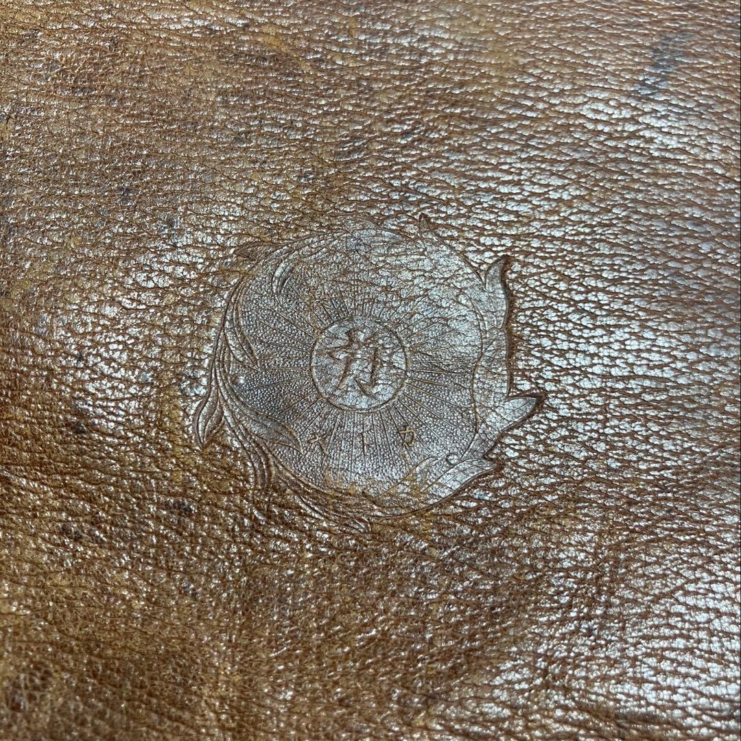 ヴィンテージ 革 座布団 2枚