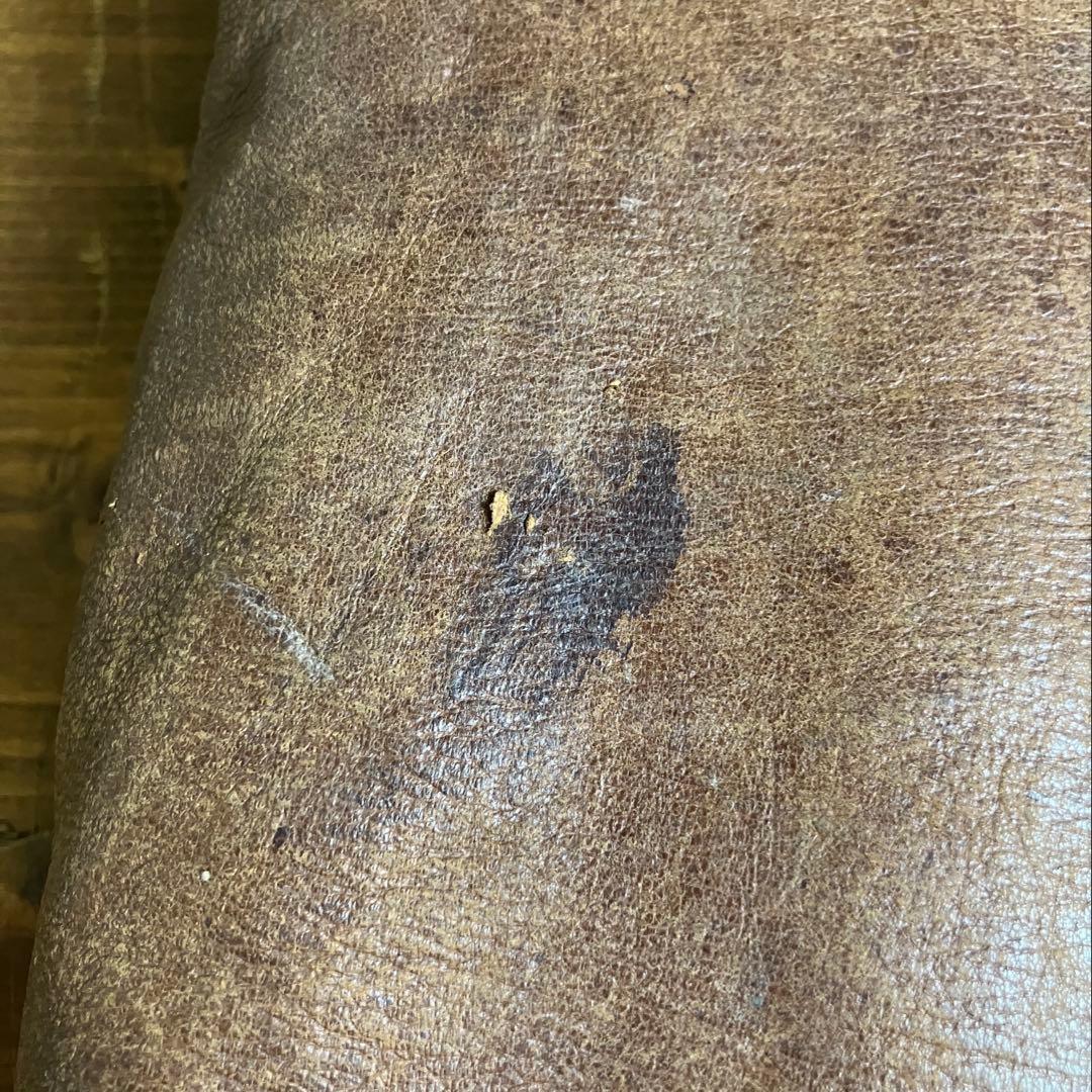 ヴィンテージ 革 座布団 2枚